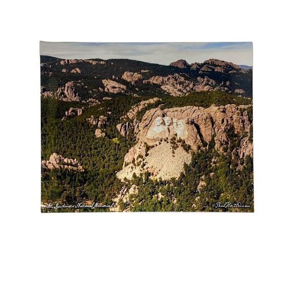 Aerial Photo of Mt. Rushmore and the Black Hills in South Dakota Print 8x10 - Picture 1 of 2